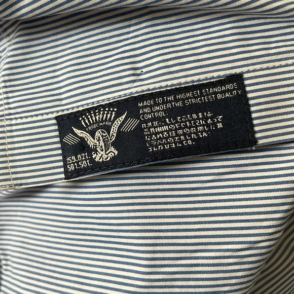 Blue, Oxford, striped shirt - Picture 8 of 8